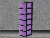 Purple 6xl stone plastic drawer organizer for home & office use